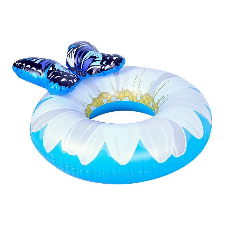 Inflatable Swim Ring Daisy Flower Pool Rings Floats