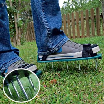 1 Pair Grass Spiked Gardening Walking Revitalizing Lawn Aerator Sandals Nail Shoes Scarifier Nail Cultivator Yard Garden Tool