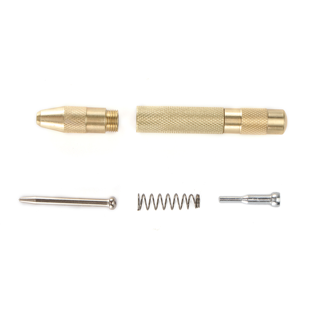 Heavy Duty Automatic Center Punch Spring Drill Bit Loaded Metal Wood Press Dent Marker Tool Auto Centre Punch Needle