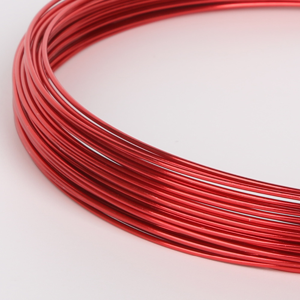 New Arrvial Lovely Red Aluminum Wire Craft Jewelry Making 1mm 1.5mm 2mm 2.5mm, sold per lot of 1strand(10M/5M/3M)