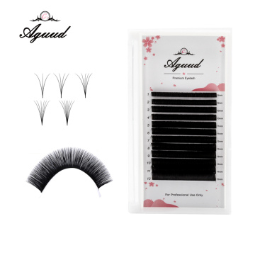 AGUUD 12Rows 1S Auto Fan Lashes Volume Easy Fan Eyelash Extensions Mink Eyelashes Self-fanning Lash Fast Blooming Lash Extension