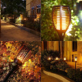 96 LED Solar Flame Lamp Flashing Outdoor Waterproof Garden Decoration Landscape Light Lawn Lamp Path Lighting Torch Lights