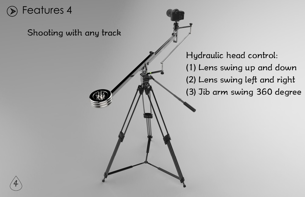 METRIX X1 Professional Portable DV Aluminum slider focus panorama shooting Mini Jib Video camera Crane DSLR Jibs with Bag
