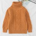 Autumn 1-7 Yrs Boys Girls Sweaters Turtleneck Solid Baby Kids Sweaters Soft Warm Long Sleeve Turtleneck Winter Sweaters For Girl