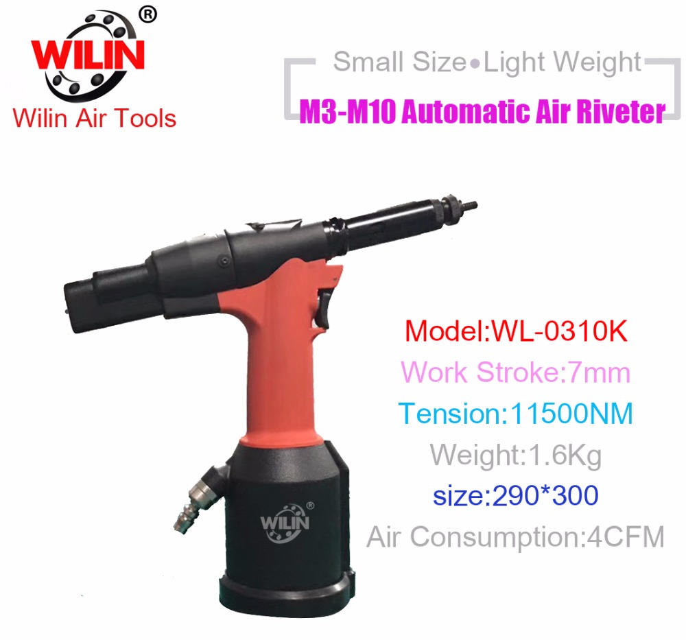 Pneumatic tools industrial level automatic air hydraulic rivet nut tools M3-M10 mm 0310K riveter reviting machine Light Weight