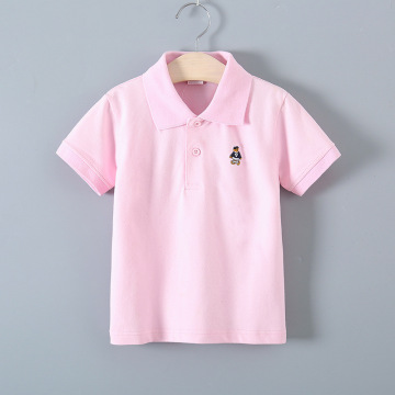 2020 Summer Polo Shirt Girls New Casual Short Sleeve Polos Fashion Boys Shirts Tops Teenager Girls Cotton Polo Shirt 6 8 10 12