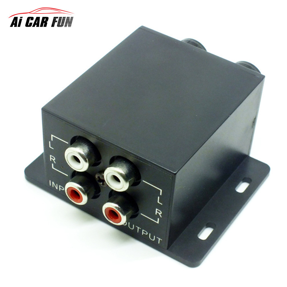 Auto Subwoofer Power Car Amplifier Audio Regulator Bass Equalizer Crossover Controller RCA Adjust Line Level Volume Home Use