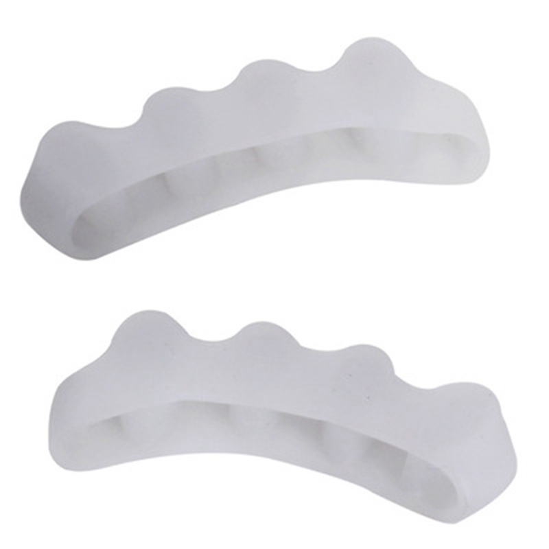 4 Holes Silicone Pedicure Foot Care Pedicure Tool for Legs Finger Toe Separator Divider Thumb Bunion Hallux Valgus Protector New