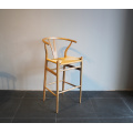 Y chair wooden high stool by solid wood