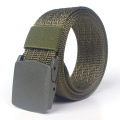 Army Tactical Men Belts Women Fabric Canvas Belts With Plastic Buckle cinturones para hombre ceinture femme