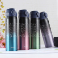 Vacuum Flask Thermos Mug Coffee For Tea Stainless Steel Cup Portable Stars Color Gradient Bottle Travel Thermal Mug 350ml/500ml