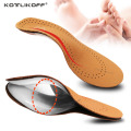 KOTLIKOFF Leather Kids Orthopedic shoes sole Insoles for Children Shoes Flat Foot Arch Support Orthotic Pads Feet Care Insole