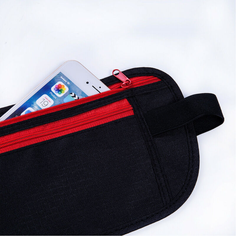 Hot Travel Money Belt Hidden Waist Security Wallet Invisible Belt Bag Passport Waist Packs Pouch Holder AU