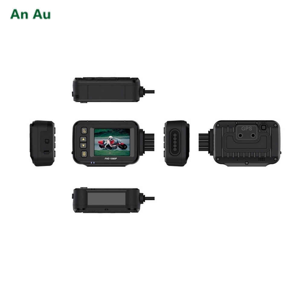 Full Body Waterproof Motorcycle Camera Recorder P6FL WiFi Dual 1080P Full HD Motorcycle DVR Dash Cam Black GPS Box Recorder