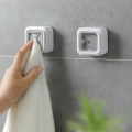 Creative Self Adhesive Cloth Tea Towel Rack Wall Mounted Napkin Push In Holder Kitchen Bathroom 2 Colors