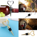 Bar Tools Wine Bottle Stopper Heart Shaped Red Wine Bottle Stopper Twist Wedding Favor Gifts Champagne Saver Party Souvenirs