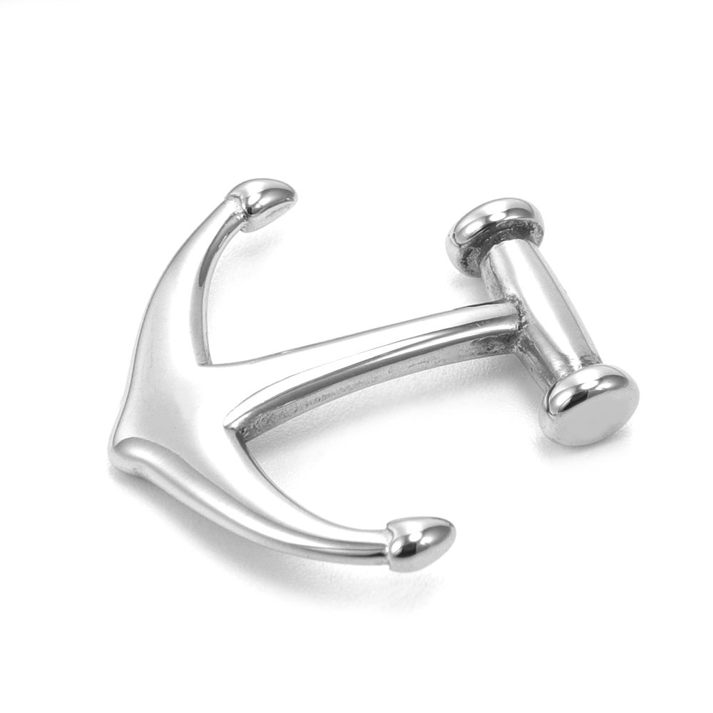 316L Stainless Steel Anchor Hooks Bracelet Jewelry Making Clasp Accessories Fit 5mm 3mm Rope Leather Cord Jewellery DIY Charms