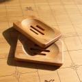 1PC Natural Wood Bamboo Soap Dish Tray Case Bathroom Storage Soap Box Kitchen Bath Clean Shower Holder Soap Dish Plate