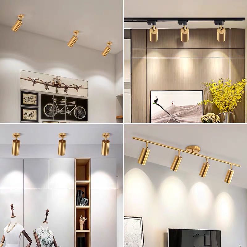Contemporary creative commercial clothing shop industrial bar hotel wind gallery back wall living room dining room spotlights