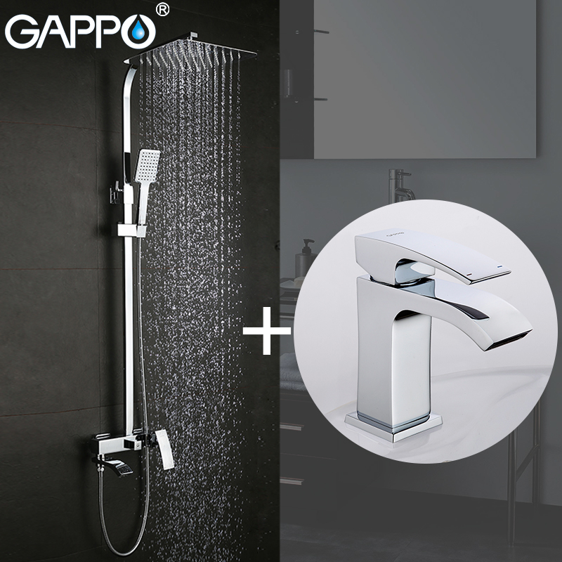 GAPPO Shower Faucets bath tub faucet bathroom faucet mixer basin faucets basin sink tap Sanitary Ware Suite