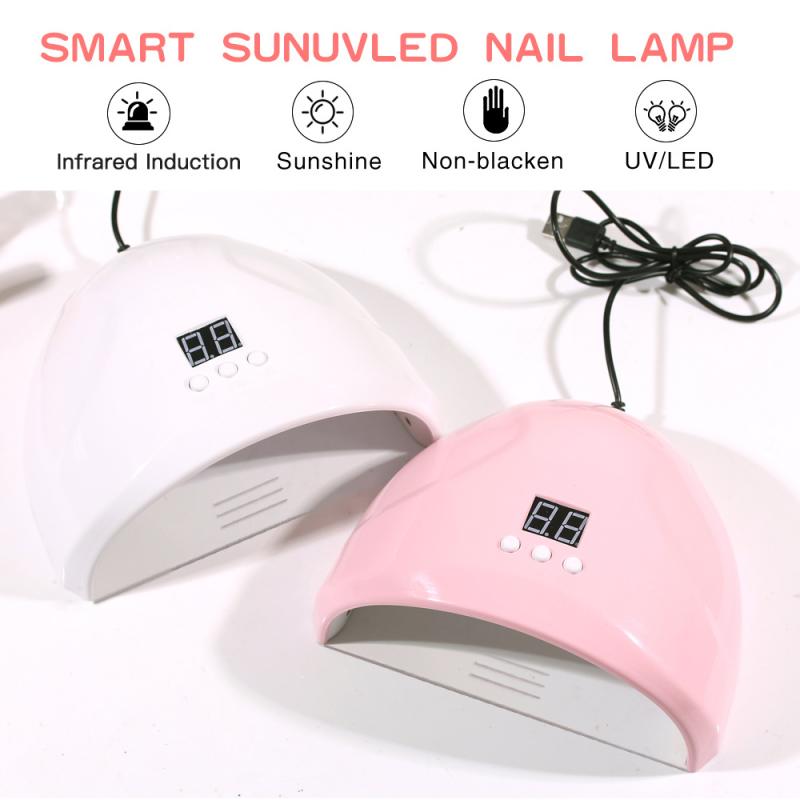New 36W Nail Dryer Nail Light UV LED Gel Smart Timed LED Quick-Drying Induction Nail Lamp Nail Art Nail Decoration Fake Nail