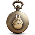 Anime Animated Totoro Pocket Watch Chains Necklace Retro Quartz Pocket Watches Pendant For Kids Gifts Relogio De Bolso reloj