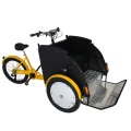 48V 500W Three Wheel Electric Passenger Tricycle Electric Rrickshaw Battery Pedicab Bicycle For Sale