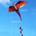 New 3D Dragon Kite With Tail Kites For Adult Kites Flying Outdoor 100m Kite Line