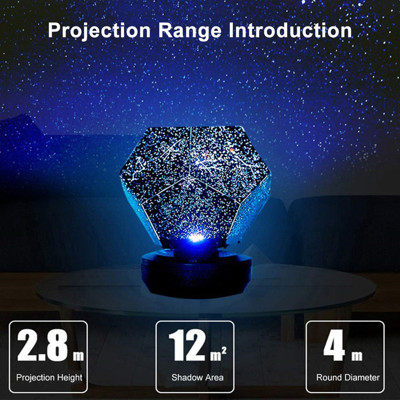Galaxy projector lamp home planetarium led starry sky lights table Decoration bedroom battery powered constellation DIY usb gift