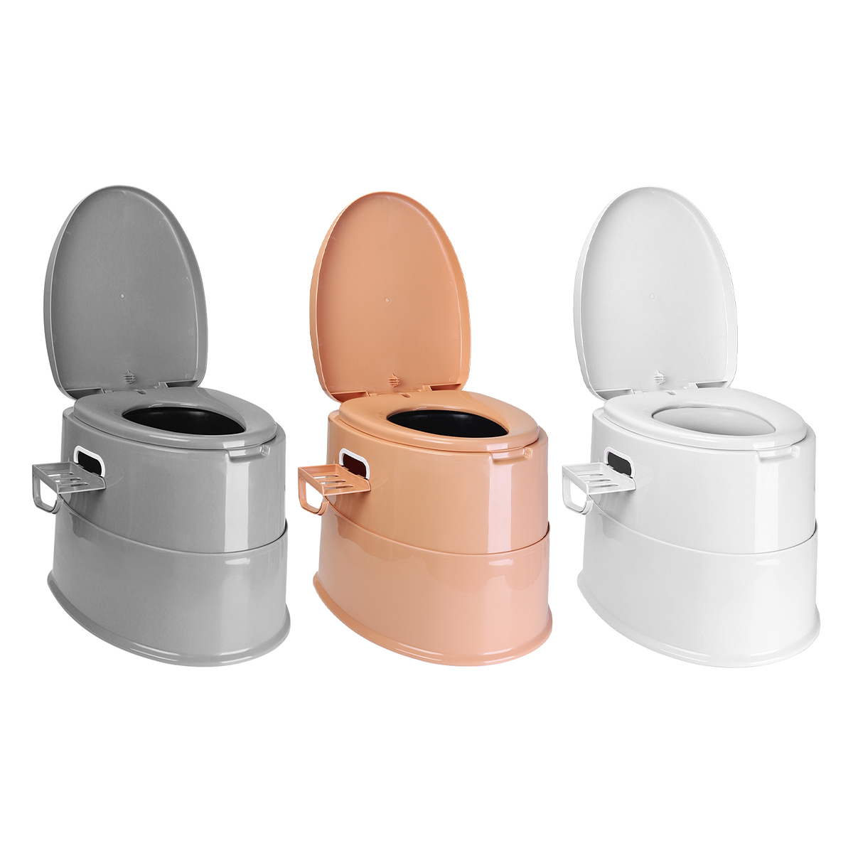 Portable Toilet Squatting Elderly Toilet Stool Multifunction Bedpan Pregnant Elderly Urinal Stool Chair With Paper Roll Holder