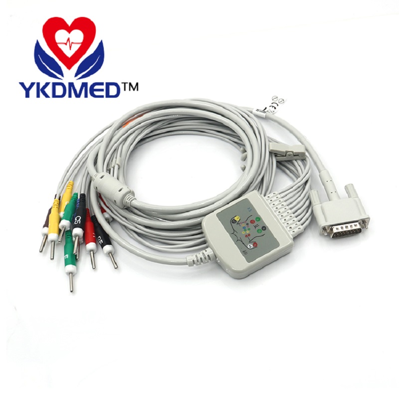 EKG cable leadwires with 10 leads for patient monitor M1170A,M1711A,M1712A, M2662/20Resistance