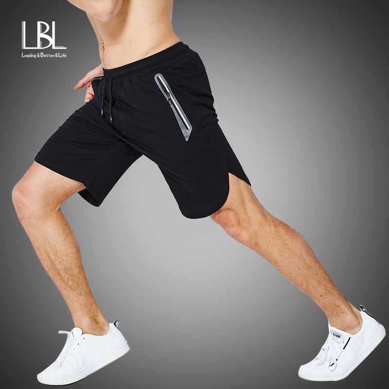 Men's Shorts Sweatpants Fitness Workout Bodybuilding 2020 Spring Summer Fashion Shorts Men Zipper Pocket Trousers Short Pants