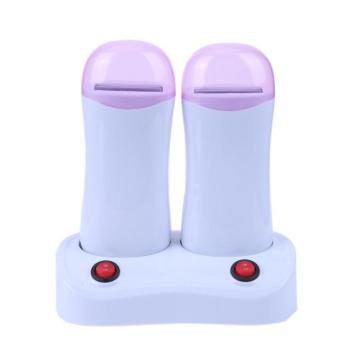 2pcs/set Hair Removal Wax Machine Women Epilator Electric Rolling Cartridge Depilatory Wax Hair Remover Paraffin Heater EU Plug