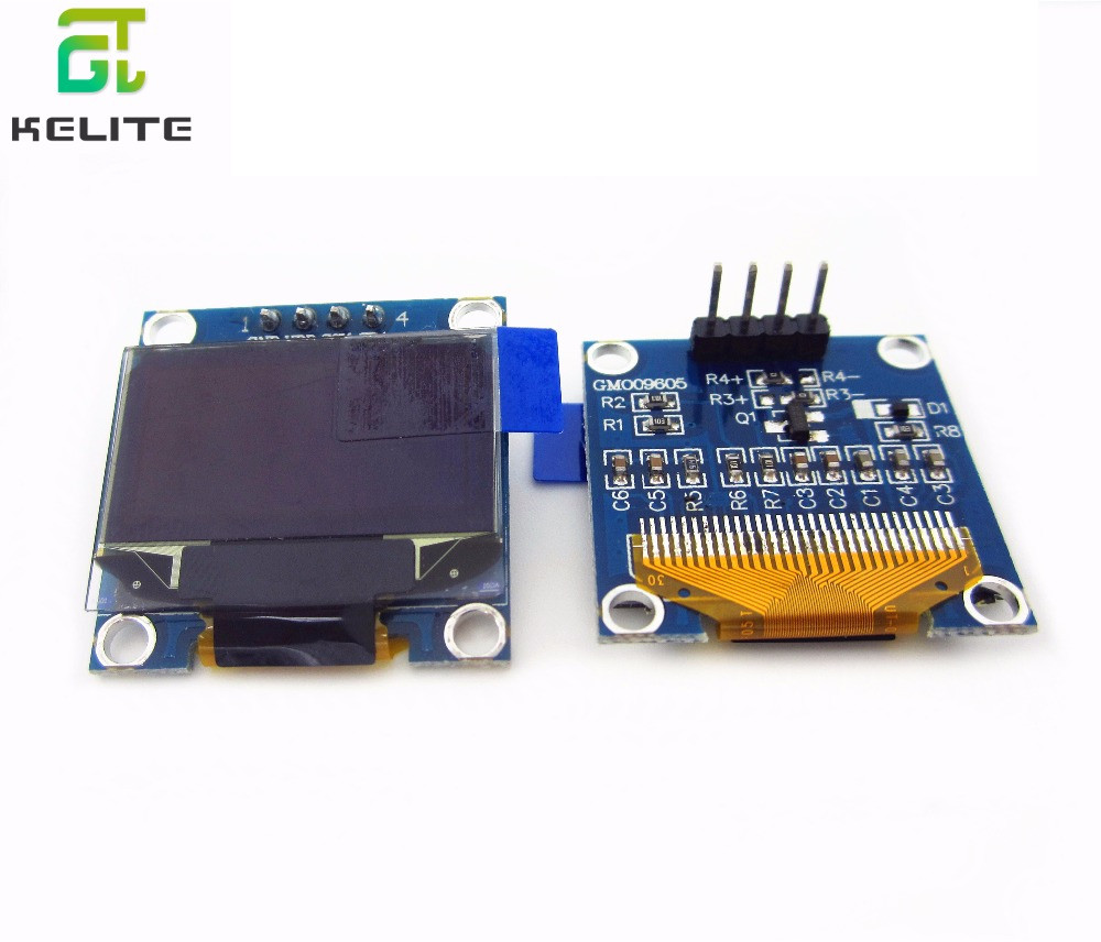 10pcs 0.96 inch IIC Serial Blue White OLED Display Module 128X64 I2C SSD1306 12864 LCD GND VCC SCL SDA 0.96"