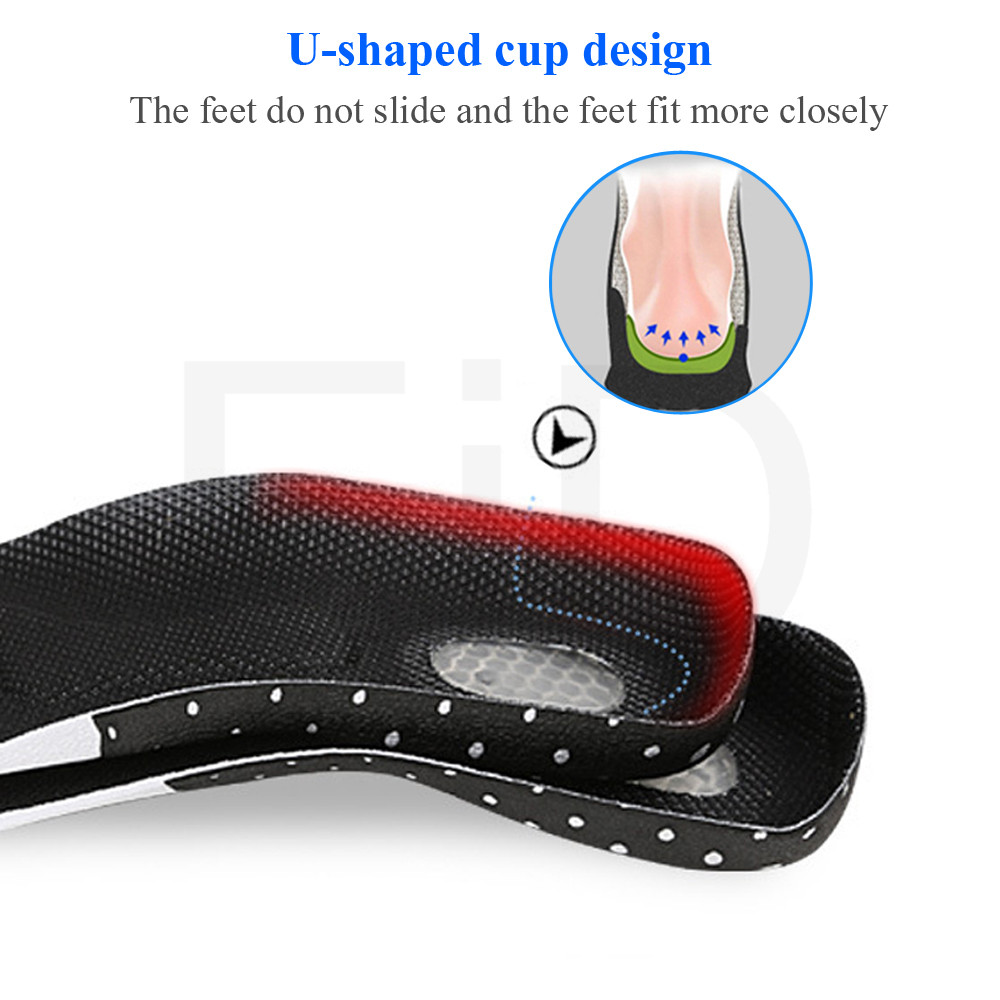 EiD Sport Running Silicone Gel Insoles for feet Man Women for shoes sole orthopedic pad Massaging Shock Absorption arch support