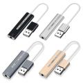 2 in 1 External Sound Card USB to 3.5mm Jack 7.1 Channel 3D Audio Headset Microphone Adapter for Computer Games Accessories