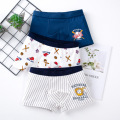 3Pcs/Lot Kids Underwear For Baby 50 Cotton Briefs Cartoon Print Underpants 3-16 Years Striped Toddler Boys Panties Child Brief