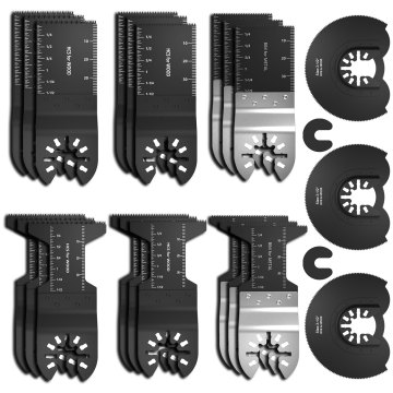 23pcs Multi-Function Bi-metal Precision Saw Blade Oscillating Multitool Saw Blade for Renovator Power Cutting Multimaster Tools