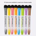 8Pcs Magnetic Whiteboard Markers with Erase Dry White Board Markers Erasable For Office School Supplies