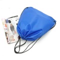 Nylon Polyester Easy Carry Foldable Drawstring Bag Recycle Backpack Travel Bag