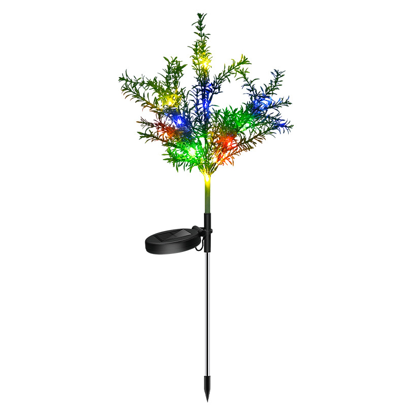 Solar Light LED simulation Christmas tree lawn lamp outdoor waterproof garden courtyard park path lawn decoration 1/2/4 pcs