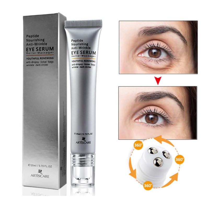 Peptide Collagen Eye Cream Roller Massager Eye Patches Anti Wrinkle Anti-aging Remover Dark Circles Against Eye Puffiness TSLM2