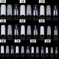 24/50/500pcs Coffin Nail Tips Transparent Nail Capsule Fake Fingernails Artifical False Nails Coffin Tips Manicure DIY Tools