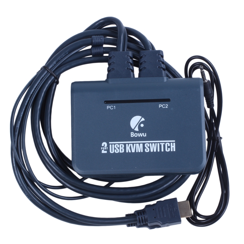 2 Port HDMI KVM Switch with Cables EL-21UHC