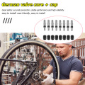 8pcs Copper Valve Core EP2 English Dunlop Woods Valve Cores with Caps for Bike Inner Tube MTB Road Bike Tubes Repair Tire Parts