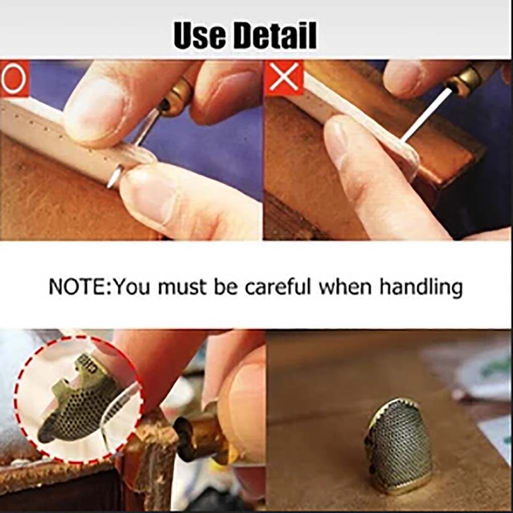 Retro Hand working Sewing Thimble Finger Protector Needlework Metal Brass Sewing Household DIY Sewing Tools Accessories dedal