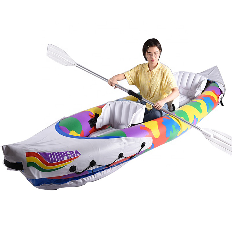 Plastic Inflatable Kayak 3 Person Inflatable Fishing Kayak