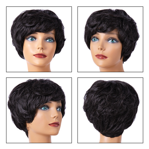 Women Short Curly Synthetic Bob Cut Pixie Wig Supplier, Supply Various Women Short Curly Synthetic Bob Cut Pixie Wig of High Quality