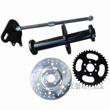 DIY Four Wheel GO KART KARTING ATV UTV Buggy Rear Axle Mount Inside Wheel Hub Flange Sitting With Brake Disc Rotor Sprocket