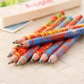 Cute Art Colored Pencil 4 in 1 Multicolor Wooden Pencils for Drawing Graffiti Pen Kids Crayon Marker Pens Office School Supplies